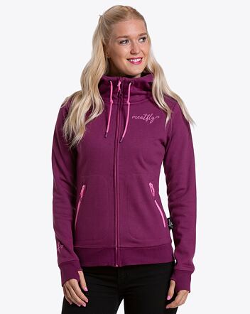Dámska technická mikina Meatfly Omni, Plum