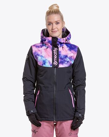 Dámska bunda SNB & SKI Meatfly Kirsten, Peach Aquarel/Black
