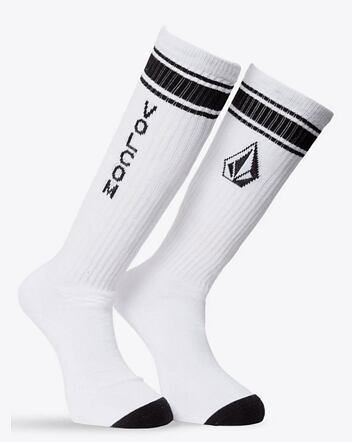 Ponožky Volcom High Stripe Sock Pr, White