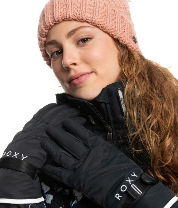 Dámske rukavice Roxy Jetty Solid, True Black