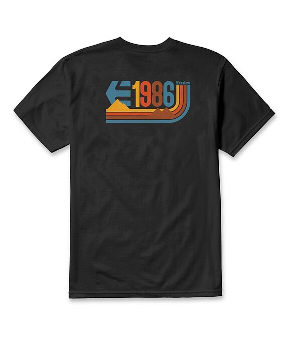 Pánske tričko Etnies 1986 Tee, Black