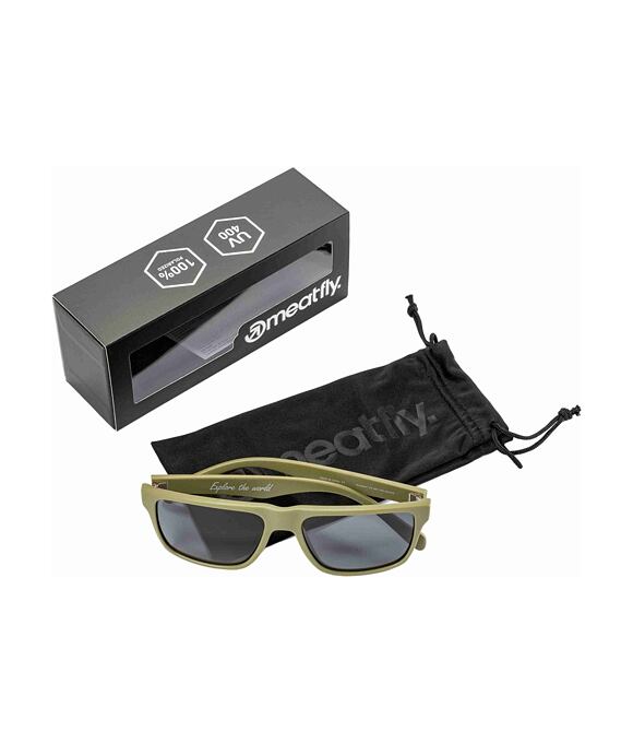 Slnečné okuliare Meatfly Trigger, Olive / Black