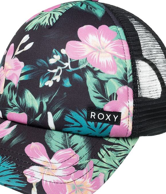 Detská šiltovka Roxy Honey Coconut, Anthracite Shadow Floral