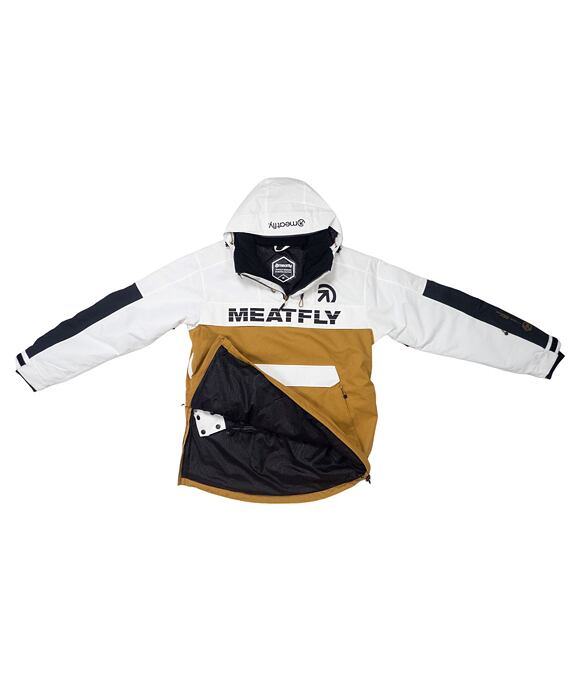 Pánska SNB & SKI bunda Meatfly Zenith, Wood/White