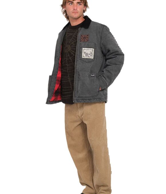 Pánska bunda Volcom Fa Keutchi Jacket, Black