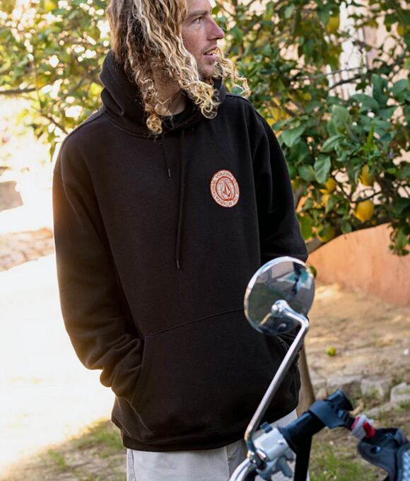 Pánska mikina Volcom Volstoned Po, Black