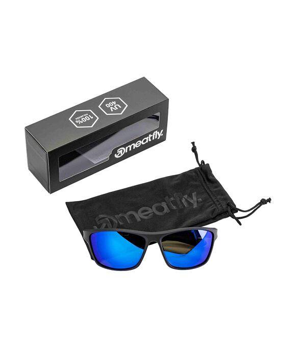 Slnečné okuliare Meatfly Bob, Black / Blue