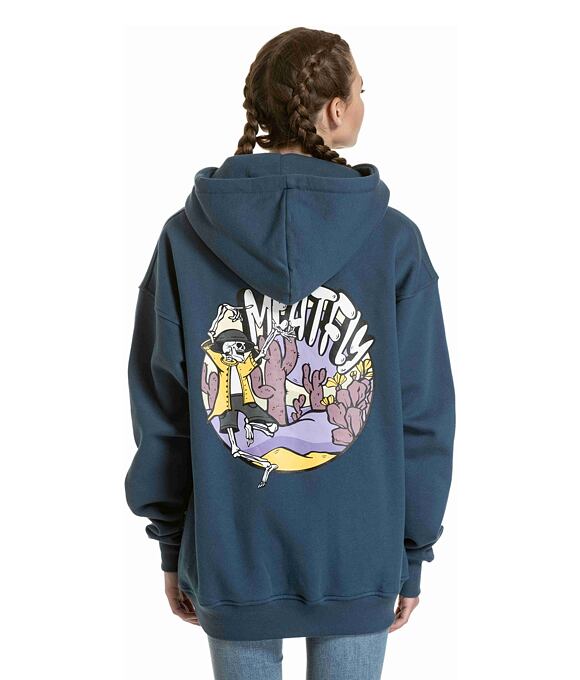 Unisex mikina Meatfly Fry, Dark Blue