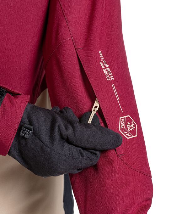 Dámska SNB & SKI bunda Meatfly Gaia, Beet Red