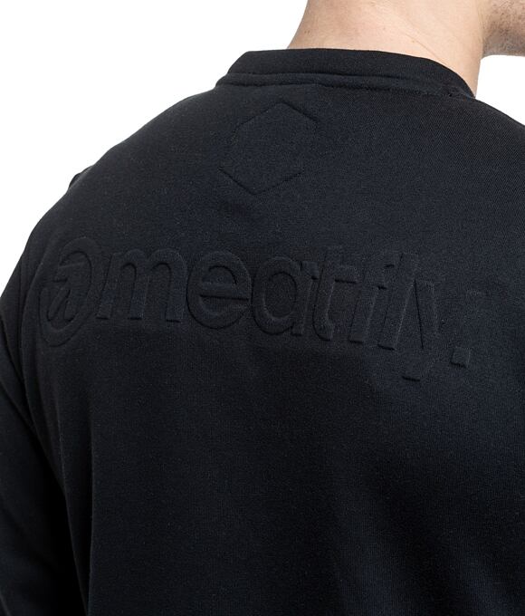 Pánska mikina Meatfly Luke Crewneck, Black