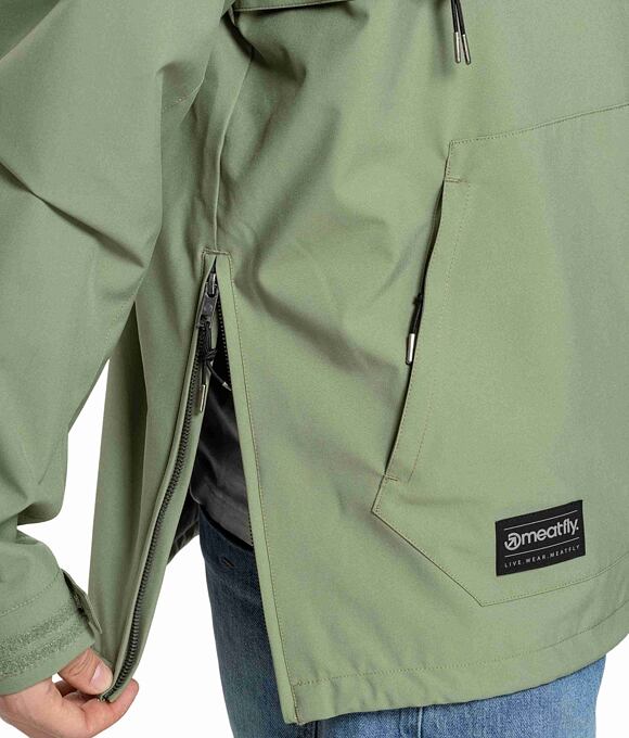 Pánska street bunda Meatfly Garen, Olive