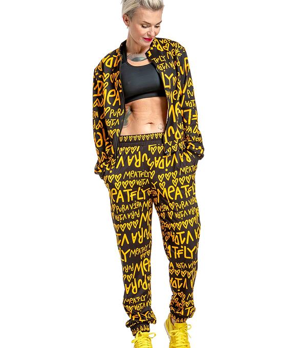 Dámska bunda Pura Vida Berry Bomber, Yellow/Black