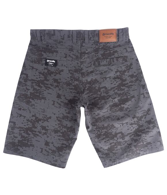 Pánske kraťasy Meatfly Icon, Grey Binary Camo