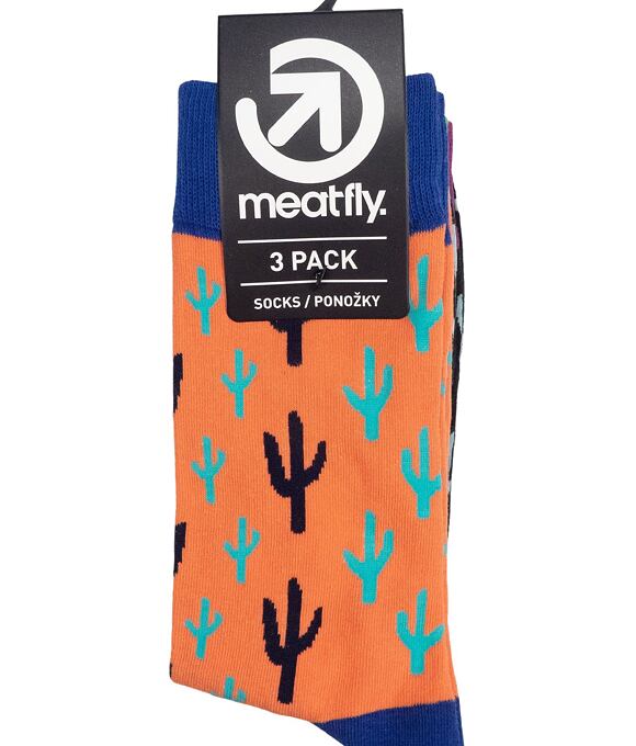 Ponožky Meatfly Lexy Triple Pack, Cactus