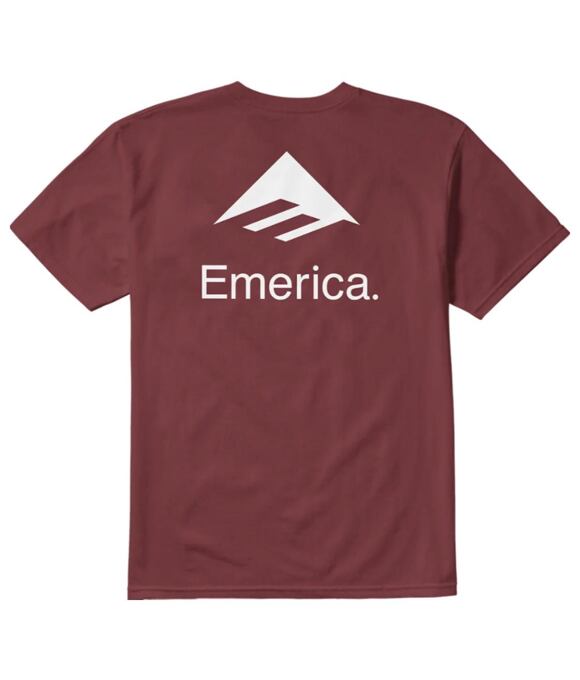 Pánske tričko Emerica Lockup, Burgundy