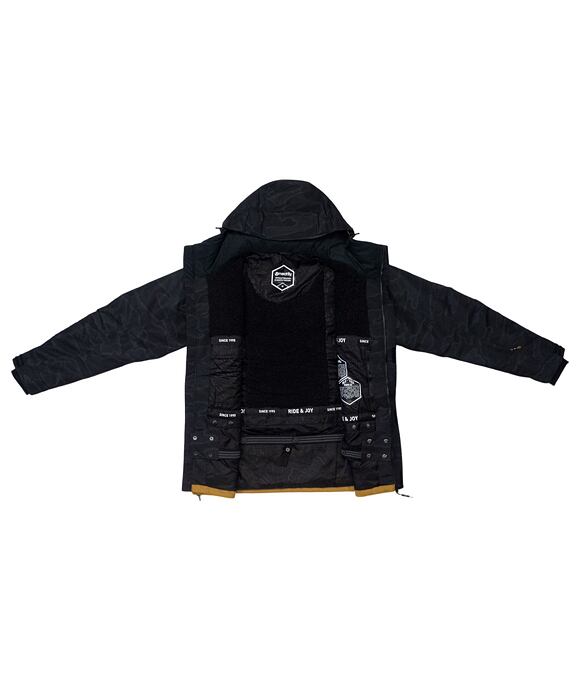Pánska SNB & SKI bunda Meatfly Vertigo, Wood/Morph Black