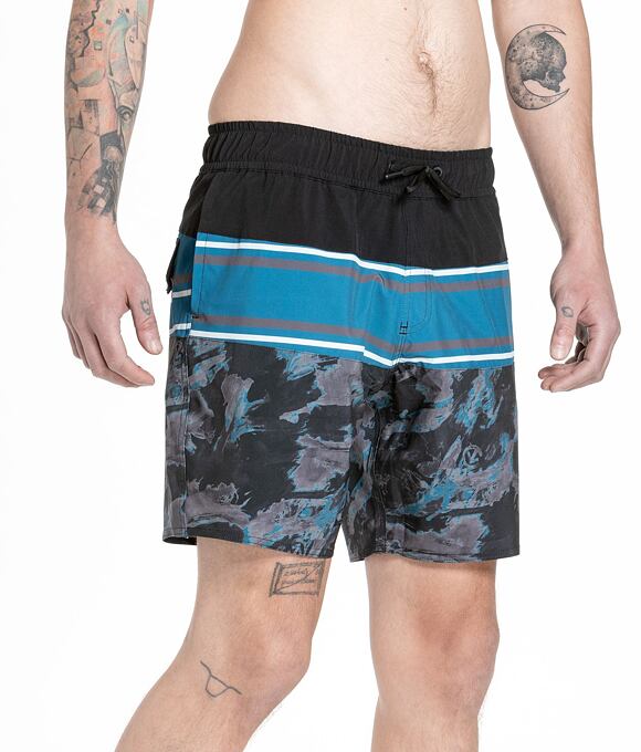 Pánske plavky Meatfly Keith Boardshorts 17", Mossy Petrol