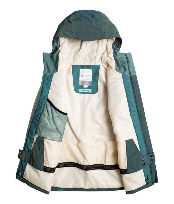 Detská SNB & SKI bunda Roxy Snowmist Girl, Sea Pine