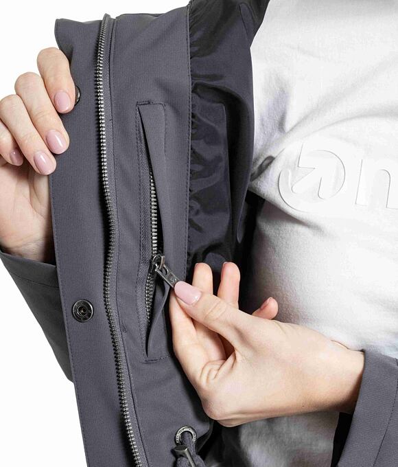 Dámska street bunda Meatfly Xita, Grey/Maue