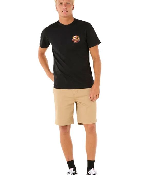 Pánske tričko Rip Curl Wettie Passage Icon, Black