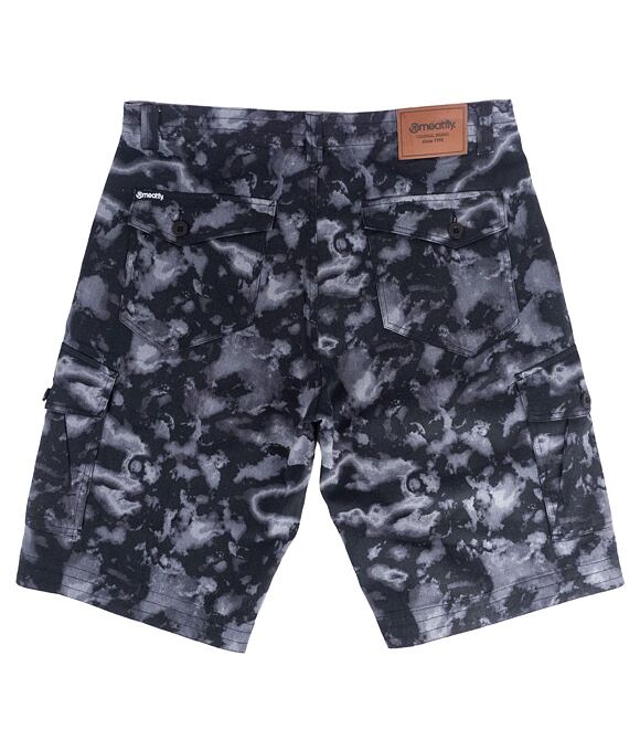 Pánske kraťasy Meatfly Icon, Black Storm Camo