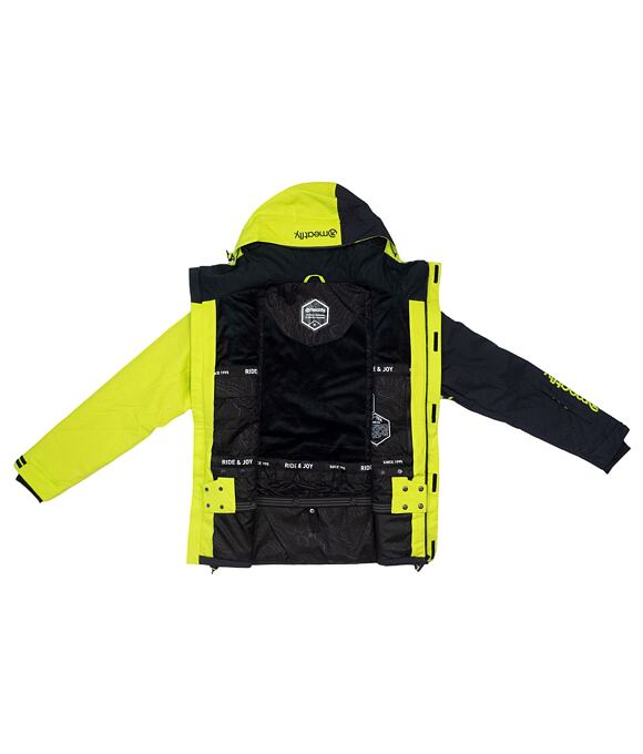 Pánska SNB & SKI bunda Meatfly Shader, Acid Lime/Black