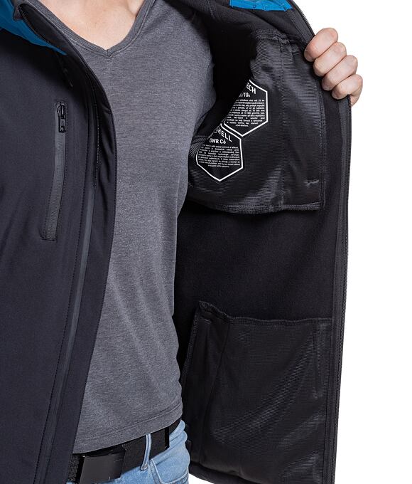 Pánska softshell bunda Meatfly Rasmussen, Forest Green/Black