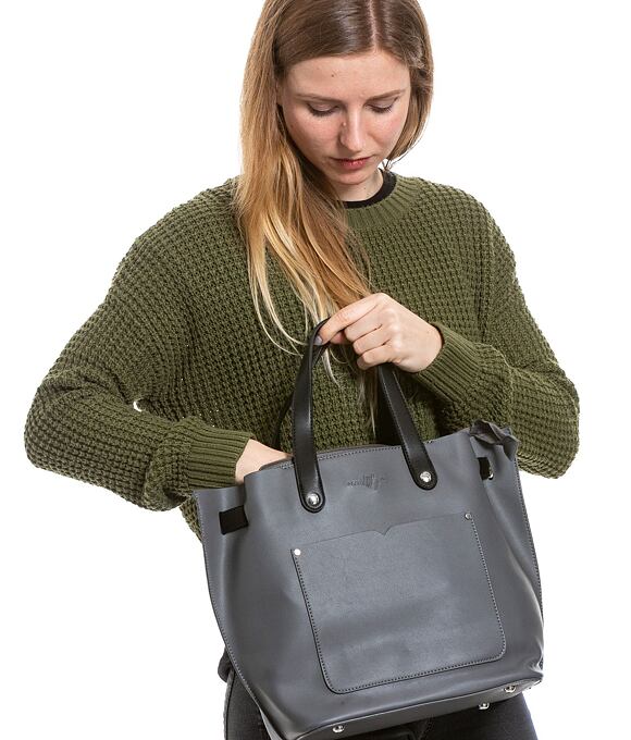 Kabelka Meatfly Alma 4, B - Dark Grey,Black