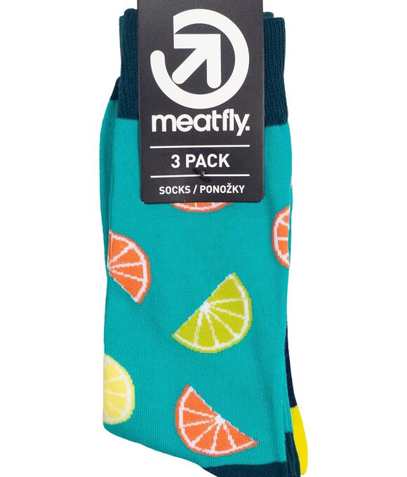 Ponožky Meatfly Lexy Triple Pack, Lemons