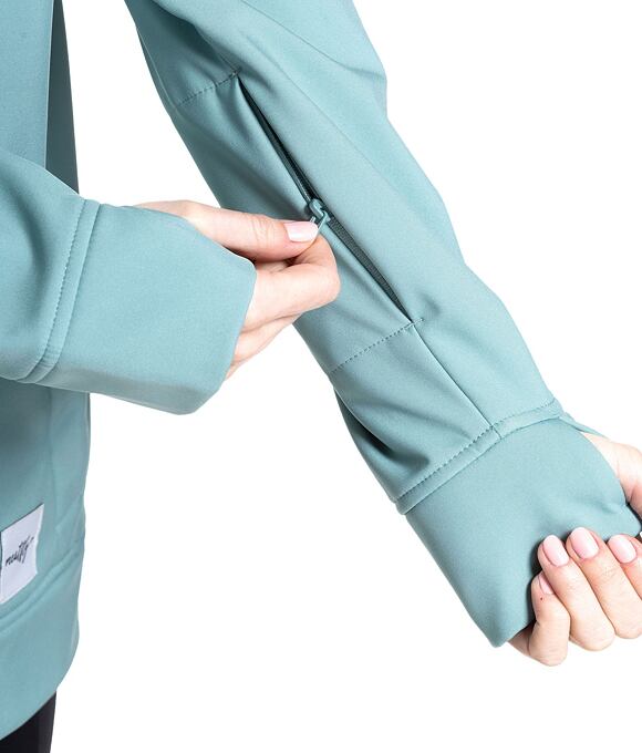 Dámska softshell bunda Meatfly Alita, Mint