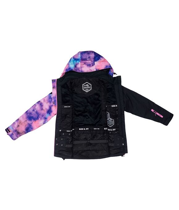 Detská SNB & SKI bunda Meatfly Deliah, Peach Aquarel/Black