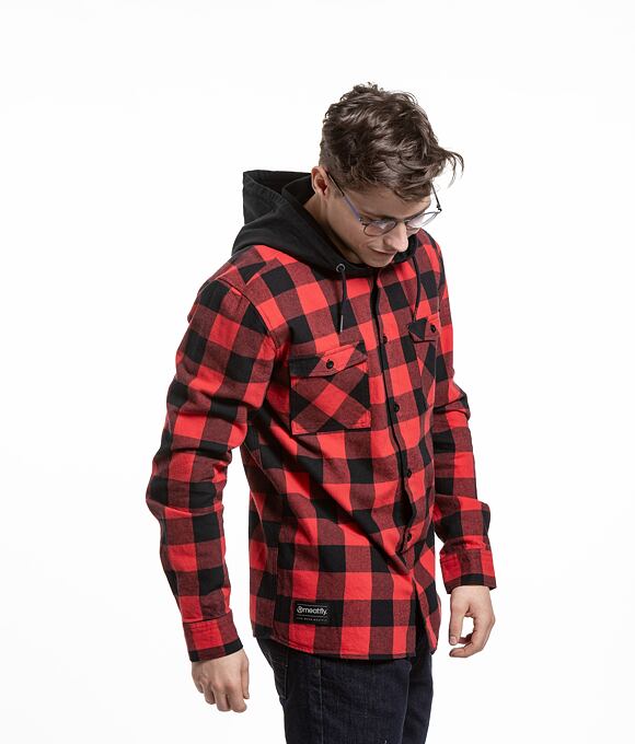 Pánska košeľa Meatfly Mike Premium, Red