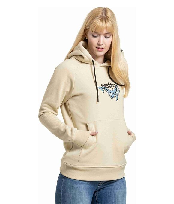 Dámska mikina Meatfly Watani, Beige Whale