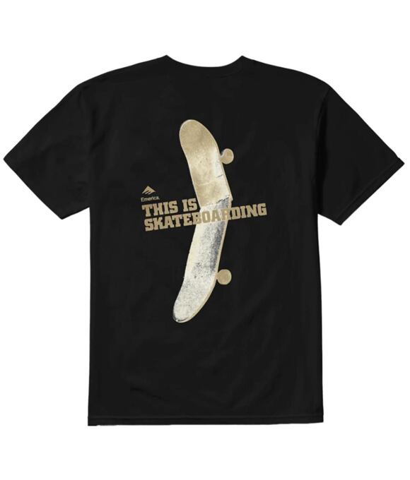 Pánske tričko Emerica This Is Skateboarding, Black