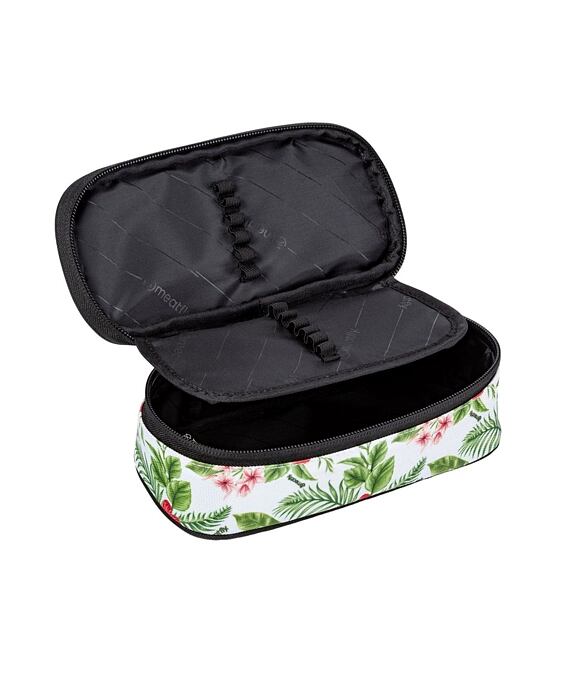 Púzdro Meatfly Pencil Case, White Tropical