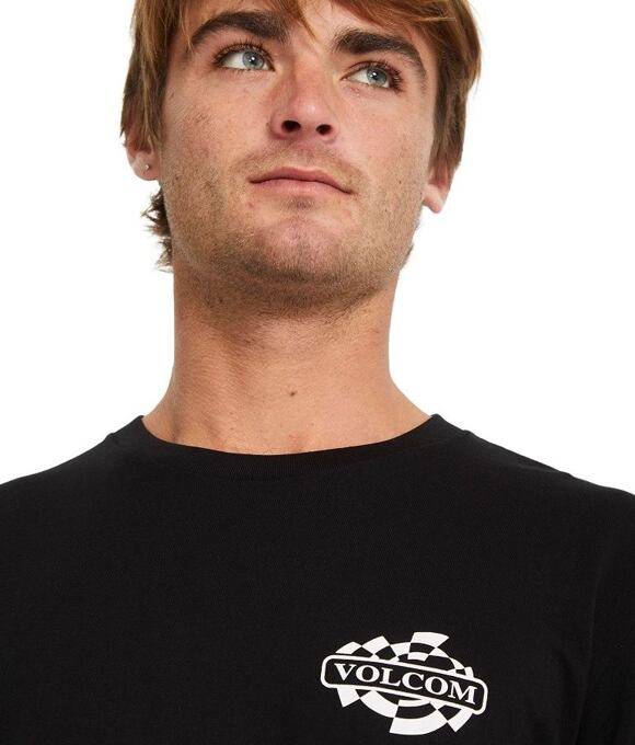 Pánske tričko Volcom Startlog Bsc, Black