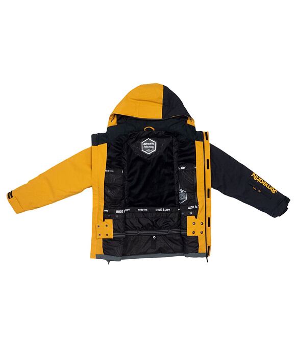 Detská SNB & SKI bunda Meatfly Bangito, Sunflower/Dark Grey