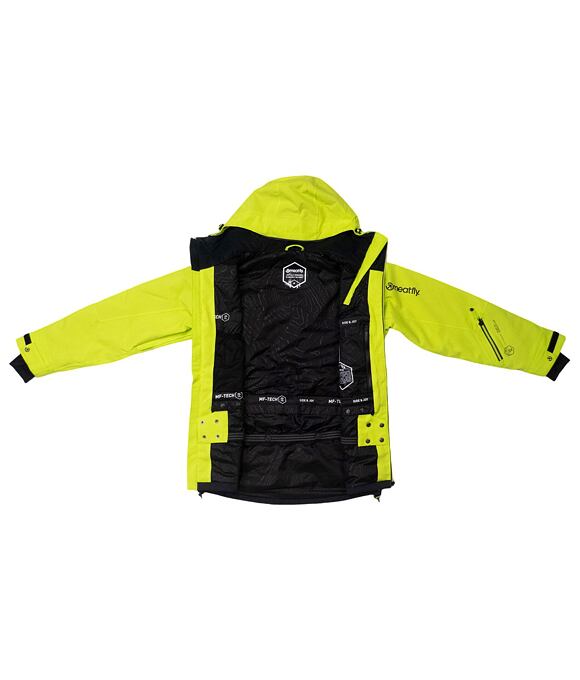 Pánska SNB & SKI bunda Meatfly Cronos, Acid Lime/Black