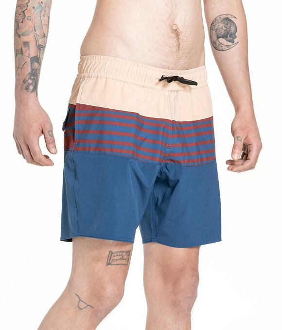 Pánske plavky Meatfly Keith Boardshorts 17", Navy / Latte