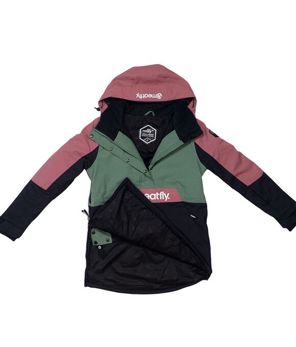 Dámska bunda SNB & SKI Meatfly Aiko, Sea Spray/Black