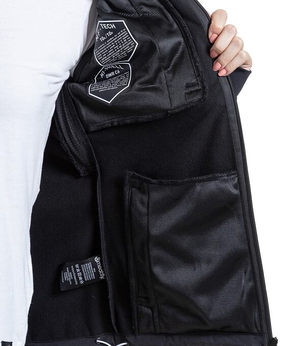 Dámska softshell bunda Meatfly Zaja, Logo Black