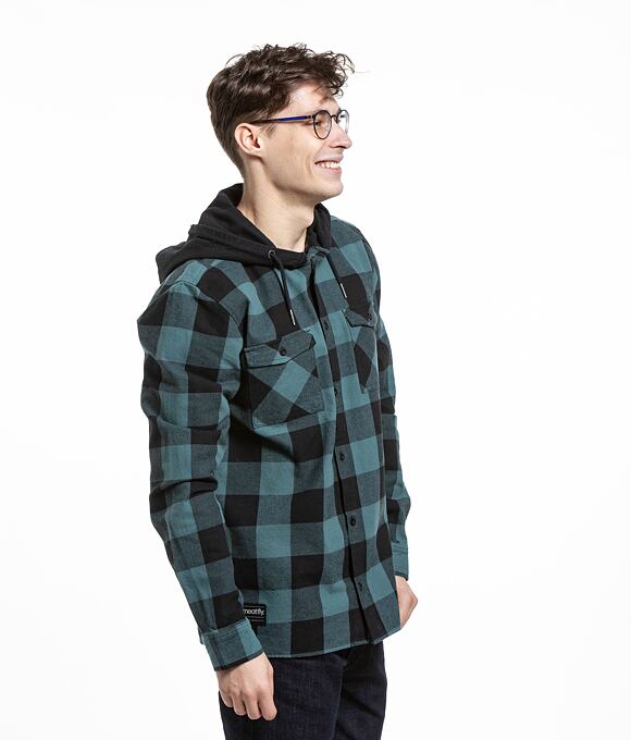 Pánska košeľa Meatfly Mike Premium, Sea Green