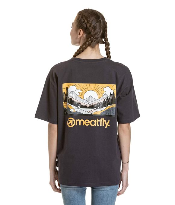 Unisex tričko Meatfly Cachuma, Grey Mountains
