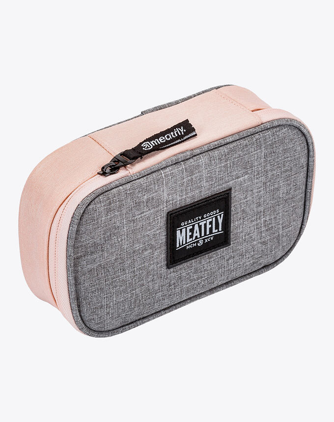 Peračník Meatfly XL Pencil Case, Powder Pink/Grey Heather