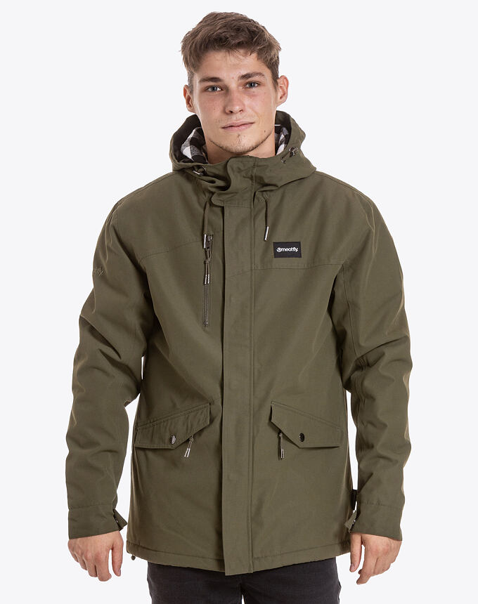 Pánska zimná bunda Meatfly Nils Parka, Army Green