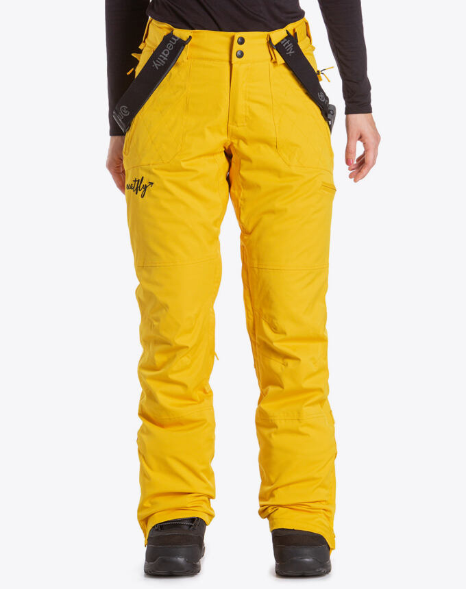 Dámske SNB & SKI nohavice Meatfly Foxy Premium, Yellow