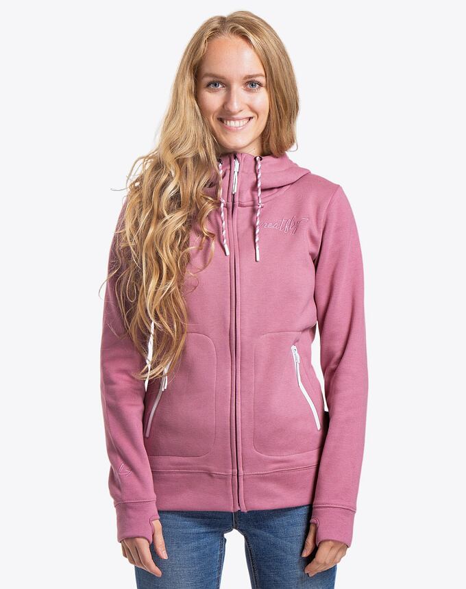Dámska technická mikina Meatfly Omni, Dusty Rose