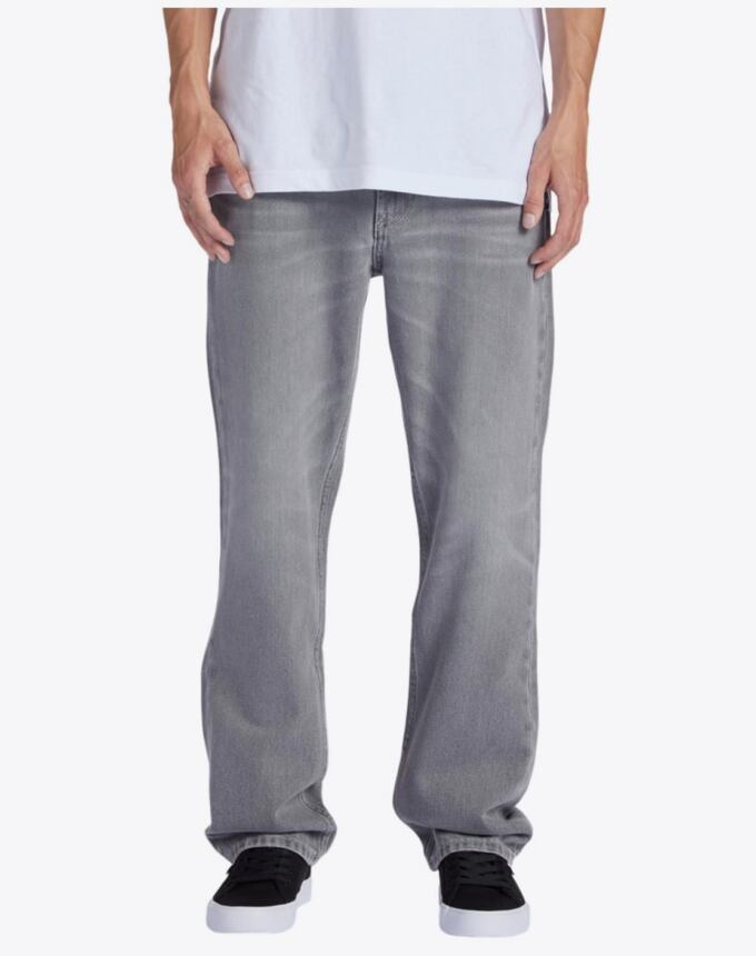Pánske nohavice DC Shoes Worker Straight, Grey Wash