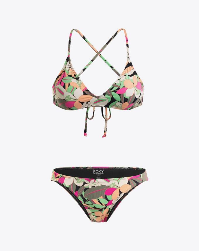 Dámske plavky Roxy Beach Classics, Anthracite Palm Song S