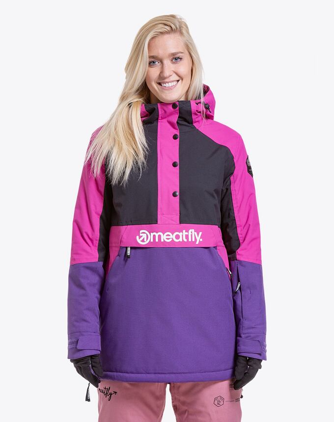Dámska SNB & SKI bunda Meatfly Aiko, Petunia/Black